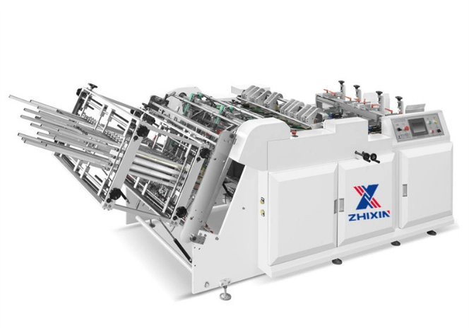 Zx-1600 Double Workshop Carton Erecting Machine Food Paper Container Making Machine