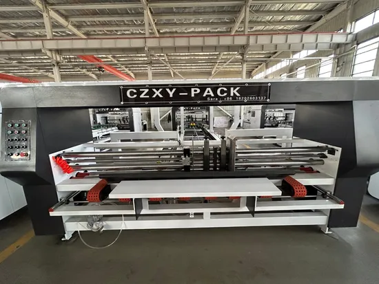 Fully Automatic Simple Straight Line Paper Carton 4 6 Corner Box Folding Gluing Machine Pre