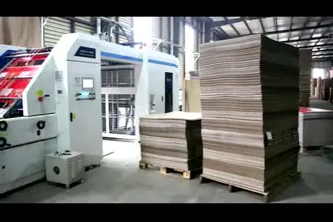 Zgfms High Speed Full Automatic Corrugated Paperboard Flute Laminating Machine for Corrugated Cardboard/Litho Laminator with Flip Flop Pile Turner 