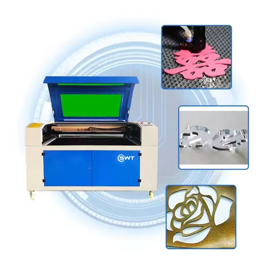 Desktop CO2 Laser Cutting Engraving Machine 6040 Size for Acrylic Wood Material Logo printing 
