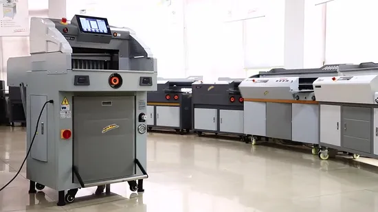 Industrial Hydraulic Program Automatic Paper Cutter Exhibition Export Japan 