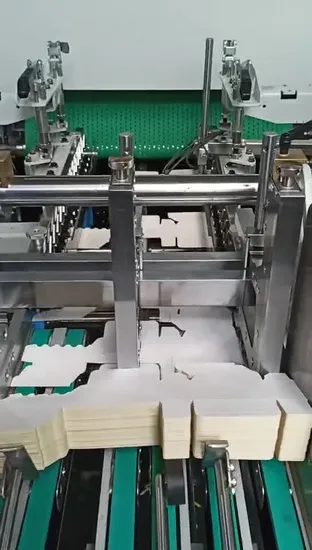 Box Folding Machine Box Gluing Machine Pre Fold Crash Lock Bottom Box 4 6 Corner Food Box Gluing Machine Folder Gluer After Die Cutting 