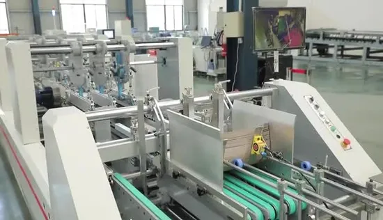 Factory Price Corrugated Carton Cardboard Box Back Fold Machine 