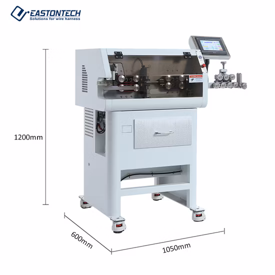 Sheath Cable Wire Cutting Stripping Machine Connect with Wire Coiler and Prefeeder Machine