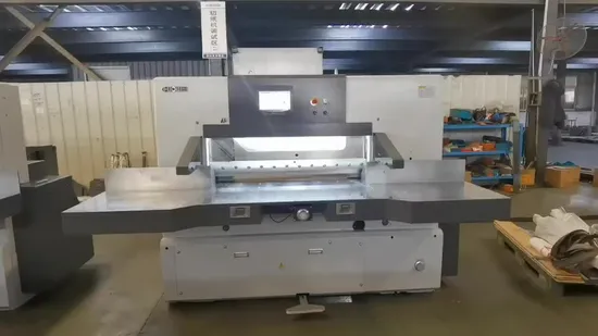 Program Control High Speed Hydraulic Paper Cutter (115K) 