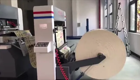 Paper Cup Sticker Label Flatbed Punching Die Cutting Machine 