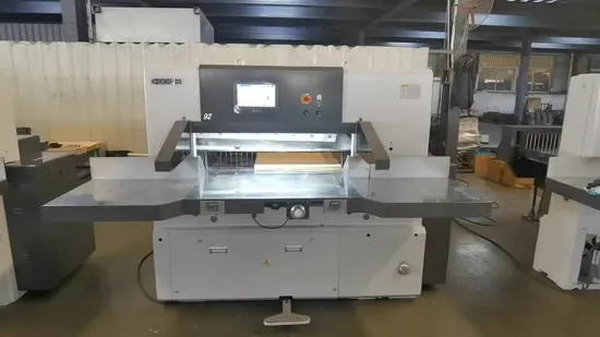 Full Automatic Program Control Heavy Duty Paper Guillotine Card Cutter (137F)