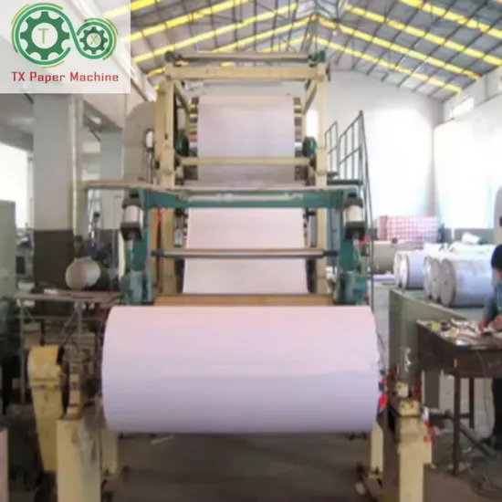 New Product 1092mm 5tons Fourdrinier Printing Paper Roll A4 Paper Newspaper From Wood Pulp Machinery 