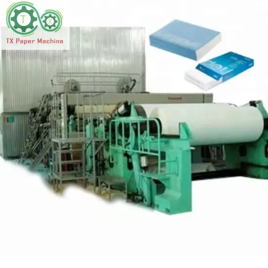 Factory Direct Sale 20t/D Fourdrinier Cultural Office Printing Paper A3 A4 Paper Manufacturing Machine 1880mm 